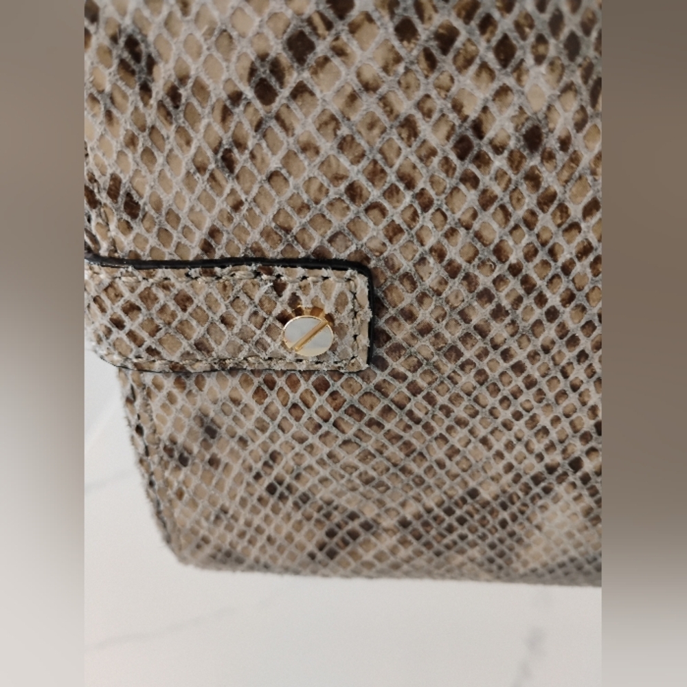 Michael Kors Snakeskin Embossed Shoulder Bag LIKE NEW - Picture 7 of 16
